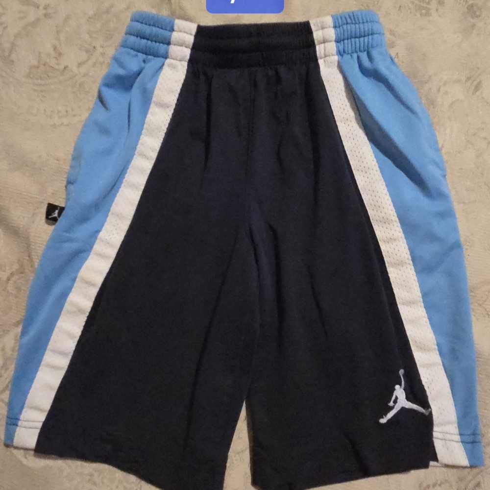 Jordan Kids Blue and Black Shorts